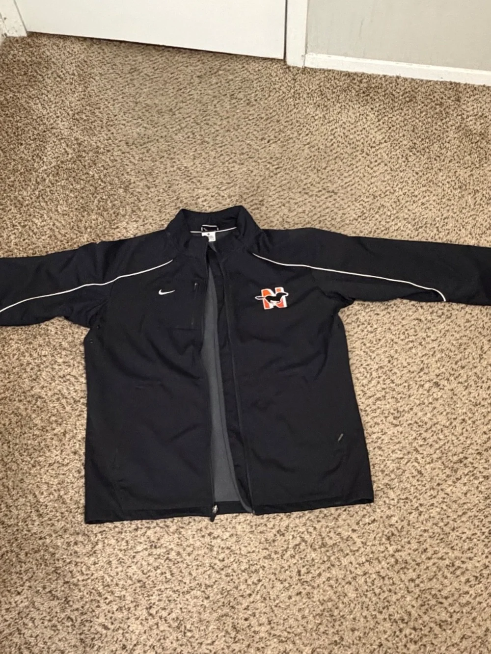 Nike Men's Black Full Zip Soft Shell Jacket Size M